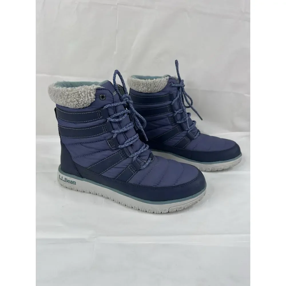 LL Bean Ultralight Insulated Pac Boots Women's Size 8 Snow Waterproof 518944